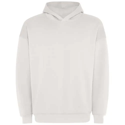 blanco vintage Sudadera con capucha unisex de corte oversize de Otto