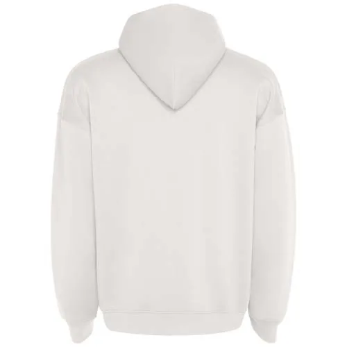 blanco vintage Sudadera con capucha unisex de corte oversize de Otto