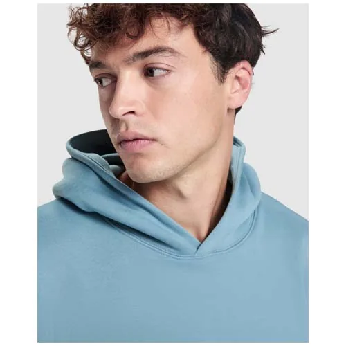 blanco vintage Sudadera con capucha unisex de corte oversize de Otto