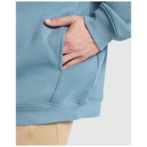 blanco vintage Sudadera con capucha unisex de corte oversize de Otto