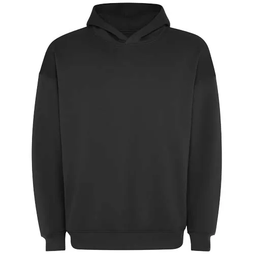 negro intenso Sudadera con capucha unisex de corte oversize de Otto