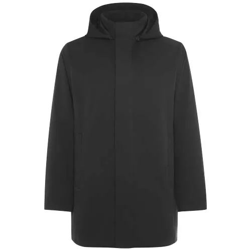 negro intenso Chaqueta parka unisex acolchada de Dome
