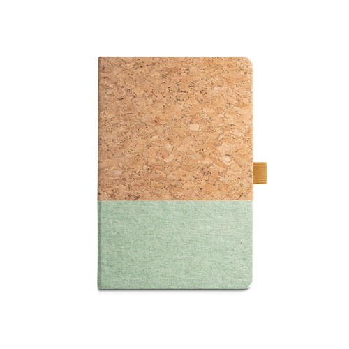 KLEE II. CUADERNO A5 DE CORCHO Y LINO CON HOJAS RAYADAS