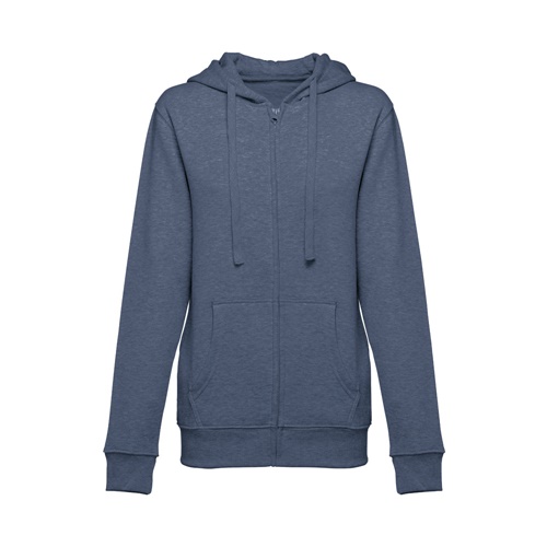 azul matizado THC AMSTERDAM WOMEN II. Sudadera para mujer, con cremallera y capucha
