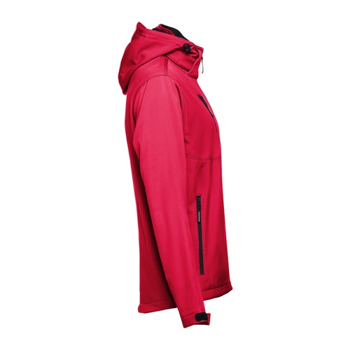 rojo THC ZAGREB II. Chaqueta softshell para hombre, con capucha removible