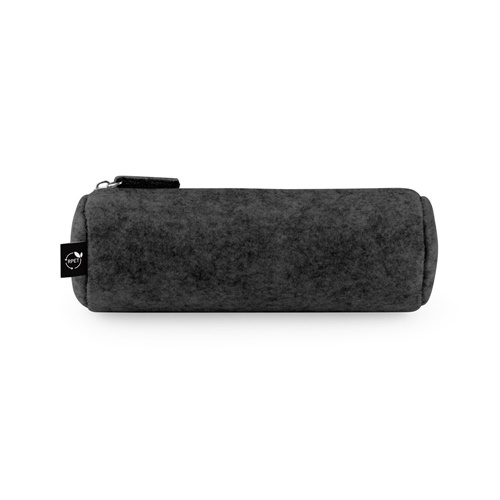 NOMAD. Estuche multiusos en fieltro reciclado (100% rPET) con regla, lápices, goma y sacapuntas