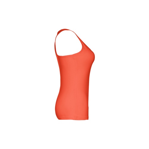 naranja coral THC TIRANA. Camiseta sin mangas para mujer