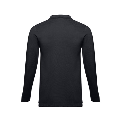 black THC BERN. Polo de manga larga para hombre