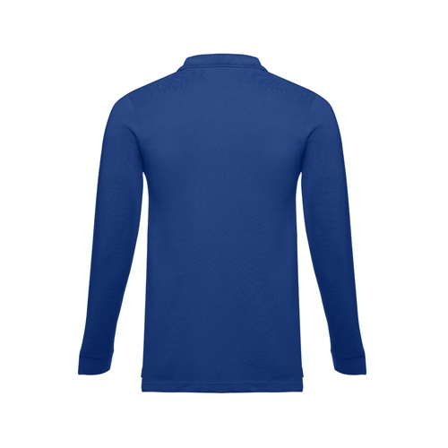 azul royal THC BERN. Polo de manga larga para hombre