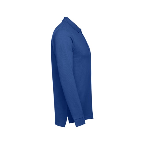 azul royal THC BERN. Polo de manga larga para hombre