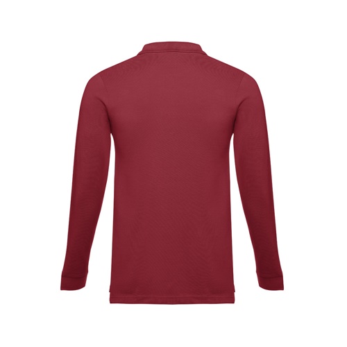 burdeos THC BERN. Polo de manga larga para hombre