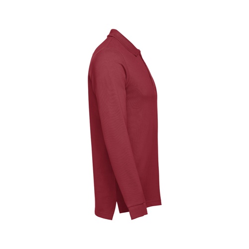 burdeos THC BERN. Polo de manga larga para hombre