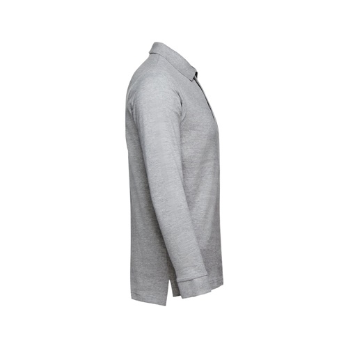 gris claro matizado THC BERN 3XL. Polo de manga larga para hombre