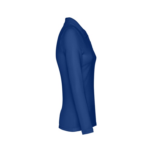 azul royal THC BERN WOMEN. Polo de manga larga para mujer