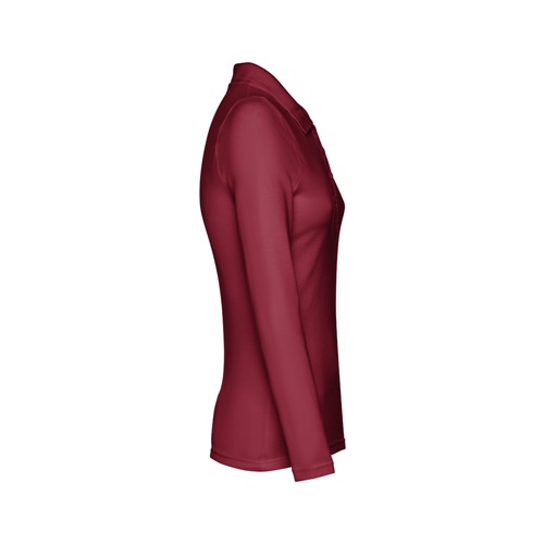 burdeos THC BERN WOMEN. Polo de manga larga para mujer