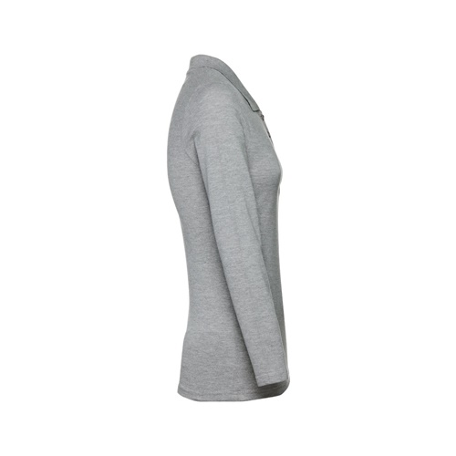 gris claro matizado THC BERN WOMEN. Polo de manga larga para mujer