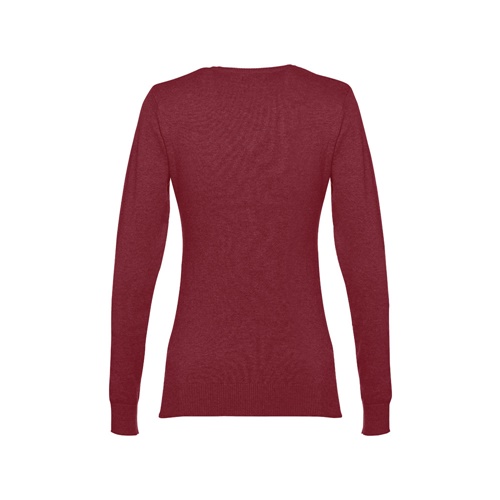 burdeos THC MILAN WOMEN. Jersey con cuello en \