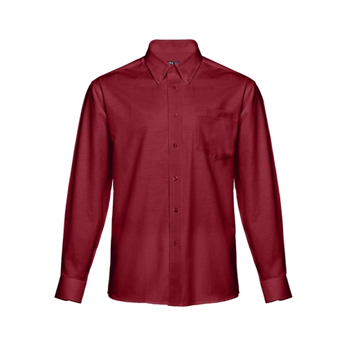 burdeos THC TOKYO. Camisa oxford para hombre
