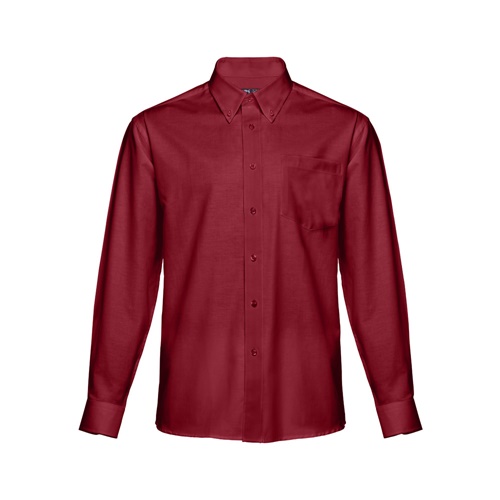 burdeos THC TOKYO. Camisa oxford para hombre