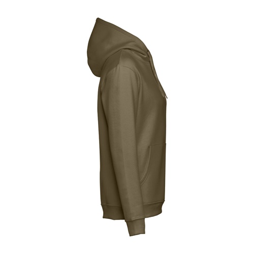 verde militar THC PHOENIX. Sudadera unisex, con capucha