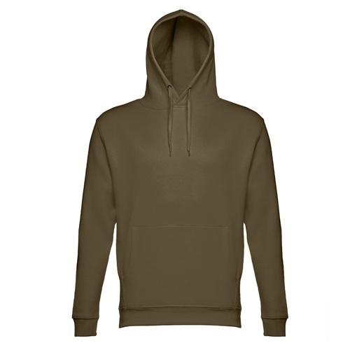 verde militar THC PHOENIX. Sudadera unisex, con capucha