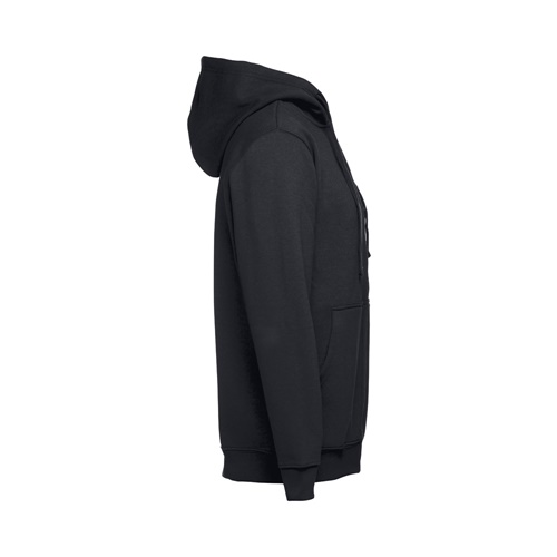 black THC AMSTERDAM. Sudadera para hombre, con cremallera y capucha