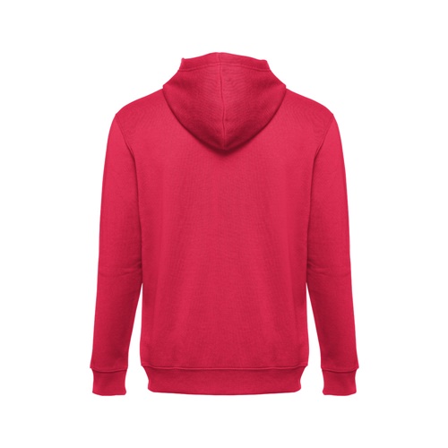 rojo THC AMSTERDAM. Sudadera para hombre, con cremallera y capucha