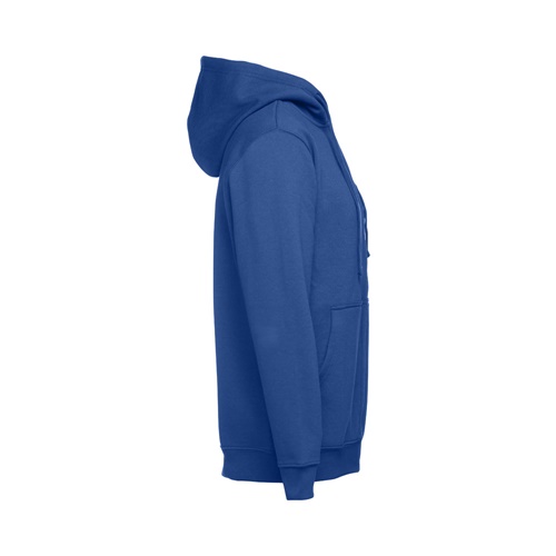 azul royal THC AMSTERDAM. Sudadera para hombre, con cremallera y capucha