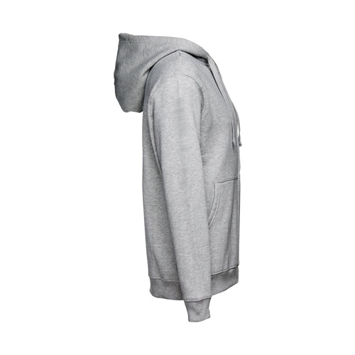 gris claro matizado THC AMSTERDAM. Sudadera para hombre, con cremallera y capucha