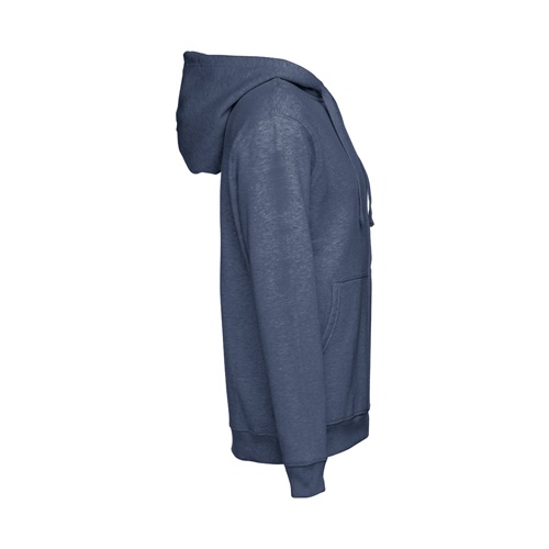 azul matizado THC AMSTERDAM. Sudadera para hombre, con cremallera y capucha