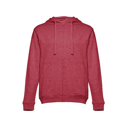 rojo matizado THC AMSTERDAM. Sudadera para hombre, con cremallera y capucha
