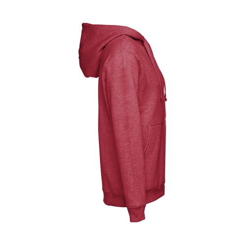rojo matizado THC AMSTERDAM. Sudadera para hombre, con cremallera y capucha