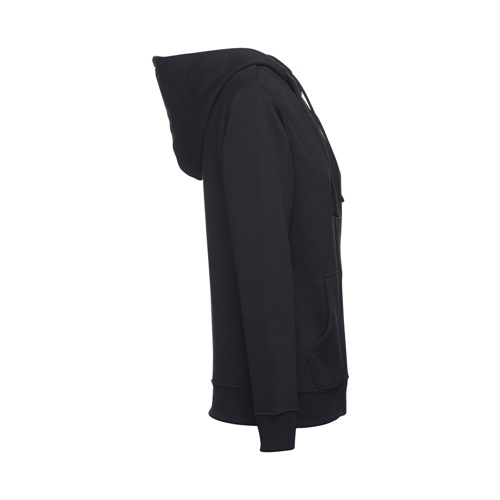 black THC AMSTERDAM WOMEN. Sudadera para mujer, con cremallera y capucha
