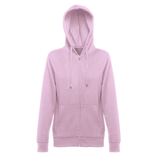 lila THC AMSTERDAM WOMEN. Sudadera para mujer, con cremallera y capucha