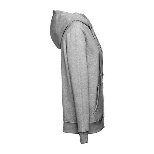 gris claro matizado THC AMSTERDAM WOMEN. Sudadera para mujer, con cremallera y capucha