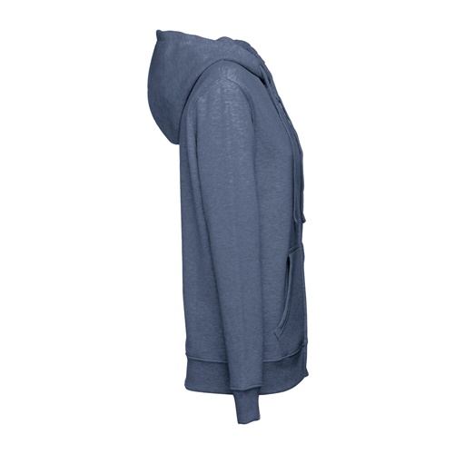 azul matizado THC AMSTERDAM WOMEN. Sudadera para mujer, con cremallera y capucha