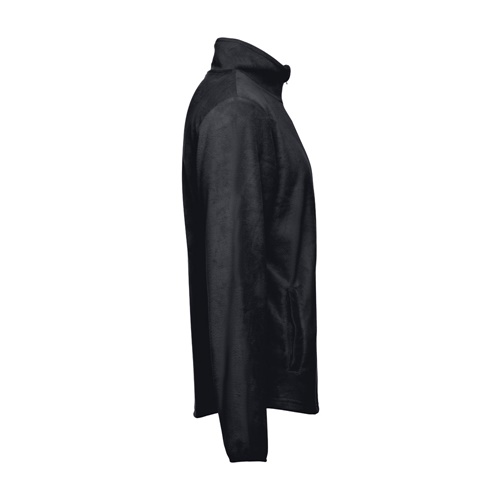 black THC HELSINKI. Chaqueta polar para hombre, con cremallera