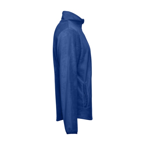 azul royal THC HELSINKI. Chaqueta polar para hombre, con cremallera