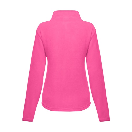 rosa THC HELSINKI WOMEN. Chaqueta polar para mujer, con cremallera