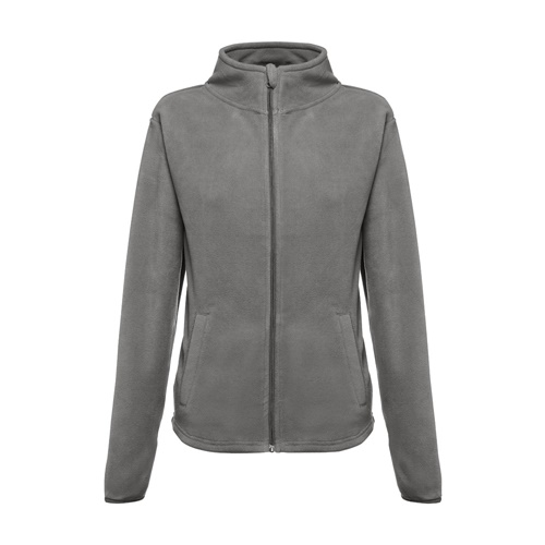gris THC HELSINKI WOMEN. Chaqueta polar para mujer, con cremallera
