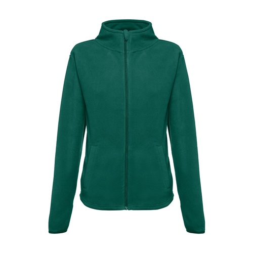 verde oscuro THC HELSINKI WOMEN. Chaqueta polar para mujer, con cremallera