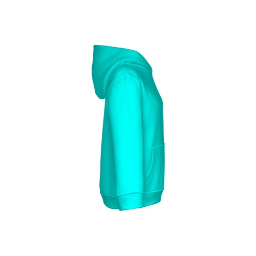 verde turquesa THC PHOENIX KIDS. Sudadera unisex para niños, con capucha