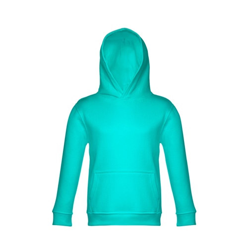 verde turquesa THC PHOENIX KIDS. Sudadera unisex para niños, con capucha