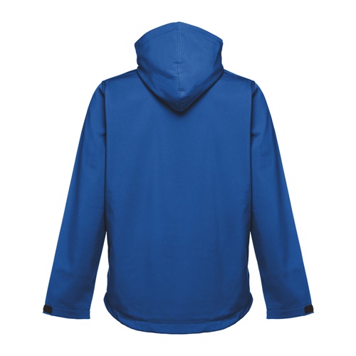azul royal THC ZAGREB. Chaqueta softshell para hombre, con capucha removible