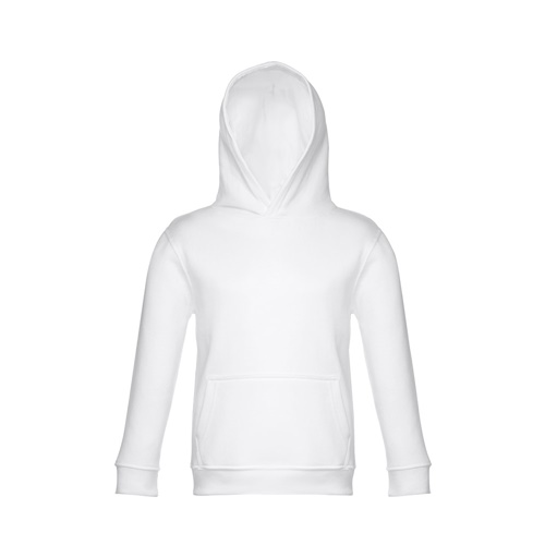 white THC PHOENIX KIDS WH. Sudadera unisex para niños, con capucha