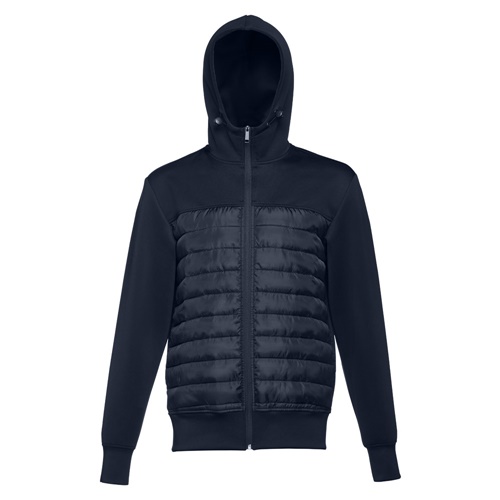 azul marino THC SKOPJE. Chaqueta para hombre, con capucha