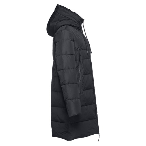 black THC BRUSSELS. Parka unisex acolchada