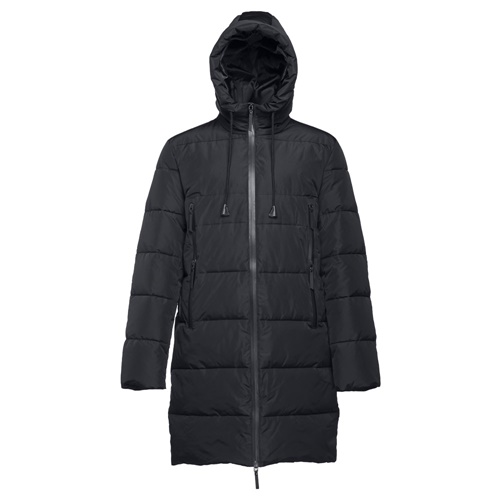 black THC BRUSSELS. Parka unisex acolchada