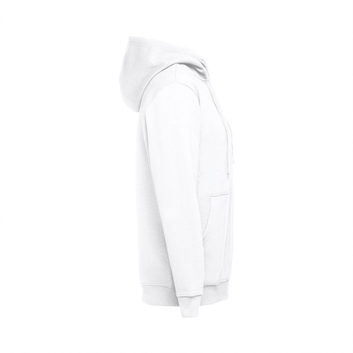 white THC AMSTERDAM WH. Sudadera unisex con cremallera y capucha