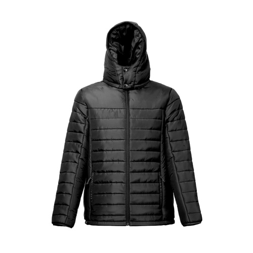 black THC SHIELD. Chaqueta con capucha para hombre